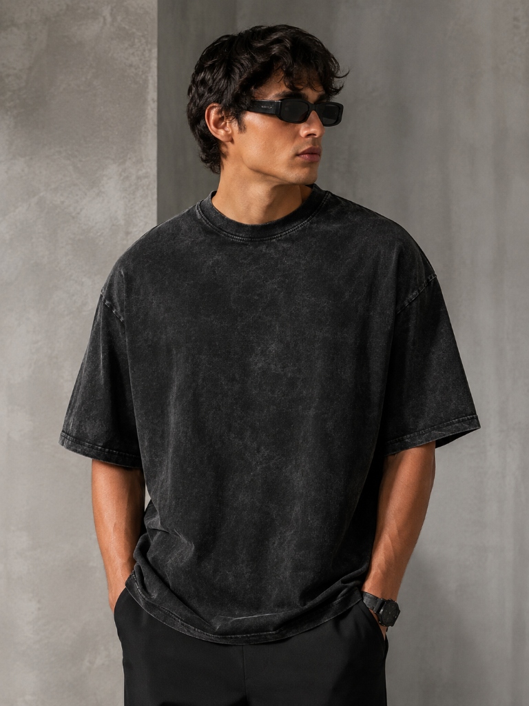 Acid Wash Heavyweight Tee